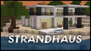 Modernes Strandhaus bauen in Minecraft  Blockdenkerin [upl. by Arlina223]