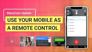 Use Your Mobile As a Remote Control While Live With ManyCam [upl. by Seidnac837]