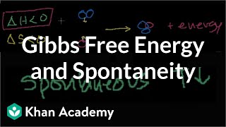 Gibbs free energy and spontaneity  Chemistry  Khan Academy [upl. by Llyrehc243]