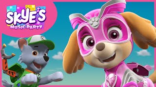 The Mighty Powerful Super Pups  Skyes Music Party  PAW Patrol Music Cartoons for Kids [upl. by Bowden]