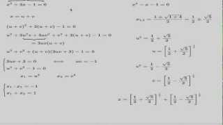 Part 2  Cardanos method for cubics ex 7 p 7 [upl. by Akemehs183]