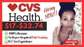 CVS Health is Hiring Earn 3274hr with Paid Training—No Experience Needed 💼💻 100 Remote [upl. by Tyrus]