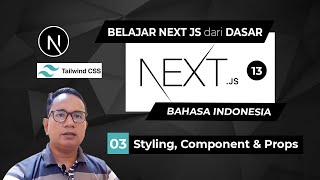 Nextjs styling component amp props  NextJs 13 Tutorial [upl. by Liew]