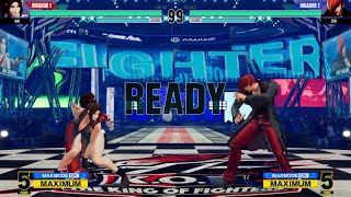 The King Of Fighters XV  Mai Shiranui vs Iori Yagami KOF15 Hard AI Versus Mode KOFXV [upl. by Stouffer]