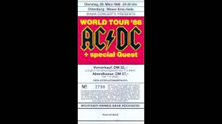 ACDC  Jailbreak  Oldenburg Germany  29 March 1988 [upl. by Peggy]