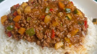 How to make Minced beef stew at home  The cooking nurse [upl. by Blythe821]