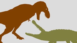 Deinosuchus vs T rex  Pivot Animation [upl. by Kerianne658]