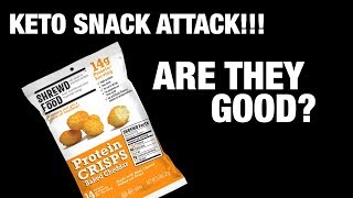 KETO CHEESE PUFFS Shrewd Food Protein Crisps Product Review [upl. by Galateah]