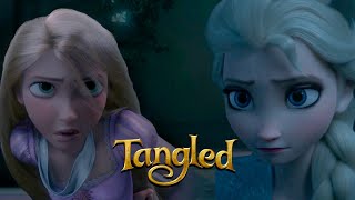 Scenes of Queen Elsa finding the lost princess  Frozen 3 Rapunzel Moana and Anna Fanmade Scene [upl. by Tarryn]