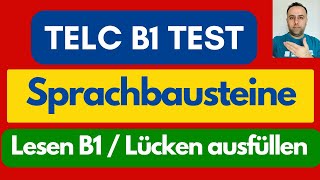 TELC B1 Sprachbausteine  Test B1 Lesen  Übung Mit Lücken  Deutsch lernen [upl. by Attenwahs674]