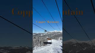 Ski Chairlift to the Peak of Copper Mountain🚡coppermountain skilift chalet slopes skicolorado [upl. by Luanni]