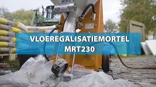 Vloeregalisatiemortel MRT230 met pomp verwerkbaar  Kiwitz [upl. by Lladnik]