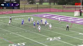 Mens Lacrosse Amherst vs Colby Highlights 31624 [upl. by Suilenrac]