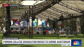 Pomona College graduation moved to Shrine Auditorium [upl. by Sibley]