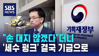 quot손 대지 않겠다quot더니…세수 펑크 결국 기금으로  SBS [upl. by Eirotal]