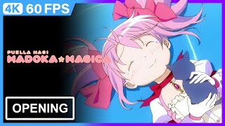 Puella Magi Madoka Magica Opening  4K  60FPS  Creditless [upl. by Kreis153]