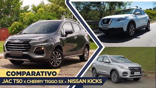 Comparativo JAC T50 Plus x Nissan Kicks e Tiggo 5X [upl. by Diann]