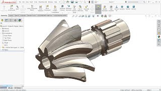 Solidworks tutorial  How to make Helical Bevel Gear in SolidWorks [upl. by Yseult889]