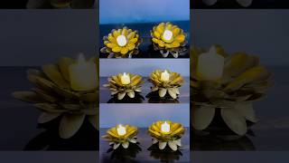 Lotus candle holder  plastic spoon ideas shorts youtubeshorts diy candle lotus ideas￼ [upl. by Bosson]