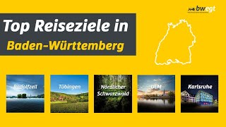 Entdecke 5 Top Reiseziele in BadenWürttemberg [upl. by Ynohtnad]