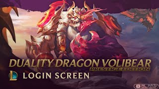 Duality Dragon Volibear Prestige Edition  Login Screen  Animated 4K 60fps  League of Legends [upl. by Ymmor]