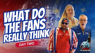 Day 2 at Mosconi Cup 2024 Fan Interviews and Reactions  The Sharkstream [upl. by Ardnic]