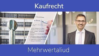 Kaufrecht Mehrwertaliud [upl. by Gradeigh]