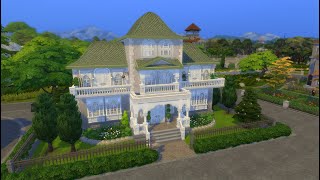 The Sims 4  Life and Death Manor  Speedbuild 🐦‍⬛🌳🖤 [upl. by Latini815]