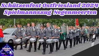 Schützenfest Ostfriesland 2024  Spielmannszug Negenmeerten Highlights [upl. by Hibben]