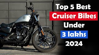 Top 5 Best Cruiser Bikes Under 3 Lakhs in India 2024  Best Cruiser Bikes [upl. by Yelir997]