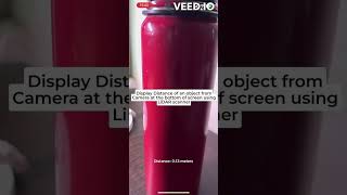 Measuring Distance from Camera Using LiDAR in iOS Displaying Object Distance with SwiftUI Demo [upl. by Nefen357]