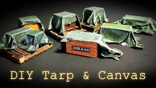 DIY Miniature Canvas and Tarp diy miniature scalemodel [upl. by Iggie]