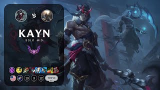 Kayn Mid vs Pantheon  NA Master Patch 139 [upl. by Camm]