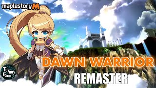 MapleStory M Cygnus Knights Remaster  Dawn Warrior 1st  5th Job Skills  Auto Battle  Bossing [upl. by Yroj]