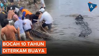 Bocah 10 Tahun di Kalimantan Tengah Diterkam Buaya Saat Mandi di Sungai [upl. by Nizam]