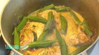 Delicious Jamaican CURRY SNAPPER FISH With OKRAS [upl. by Levey]