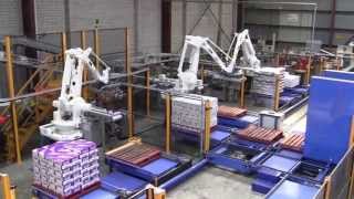 Centralised Robotic Palletising Solutions [upl. by Eiznik532]