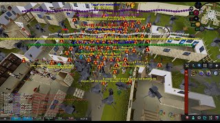 Oldschool Runescape  World 302 RuneLite HD Riot [upl. by Dublin]