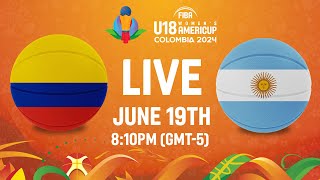 Colombia v Argentina  Full Basketball Game  FIBA U18 Womens AmeriCup 2024 [upl. by Retla]