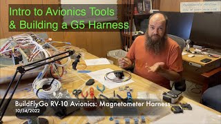 RV10 Avionics  Magnetometer Harness Part 1  Tools [upl. by Yerffoej]