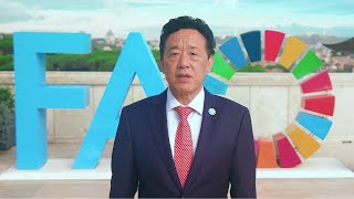 Journée mondiale de l’alimentation 2024 Message vidéo de QU Dongyu Directeur général de la FAO [upl. by Belanger391]