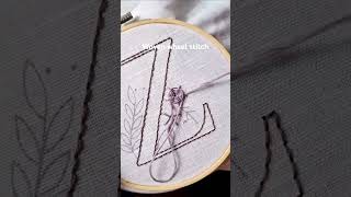 Z decoration by using woven wheel flowerembroiderylove embroiderycreation embroidery craftstudio [upl. by Thayer569]