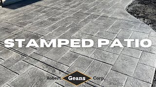 Stamped Patio completed [upl. by Simons]