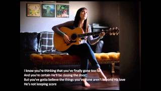 Francesca Battistelli  Keeping Score lyrics [upl. by Nolaj]