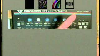 VIDEONICS TM1 NTSC VIDEO TITLEMAKER [upl. by Froehlich]