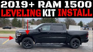 Ram 1500 Leveling Kit Install 2019 [upl. by Ahseid]