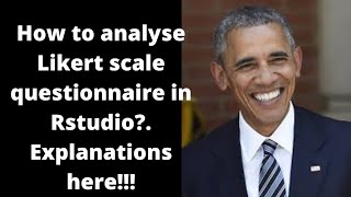 Analysing Likert Scale Questionnaire How to analyse Likert Scale questionnaire in Rstudio [upl. by Necyla]