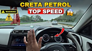 Testing Creta Petrol Top Speed 🚀🔥  190😱 [upl. by Ileray912]