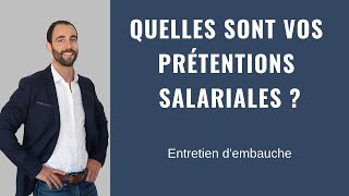 QUELLES SONT VOS PRÉTENTIONS SALARIALES [upl. by Fesuoy]