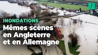 En Europe les inondations ne touchent pas que le PasdeCalais [upl. by Torhert]